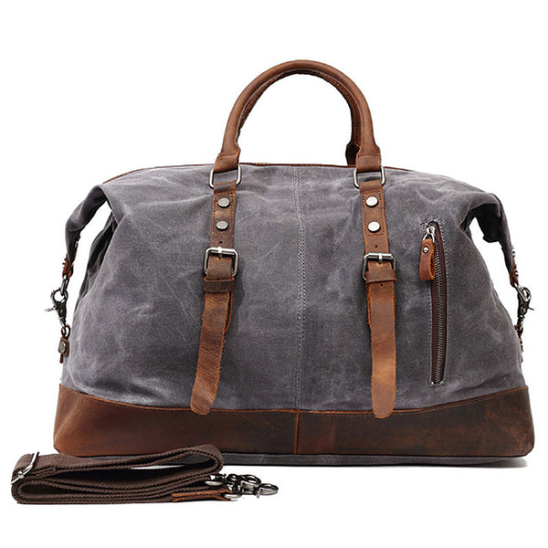 Waxed Canvas Luggage Bag Large Capacity Crossbody Bag Travel