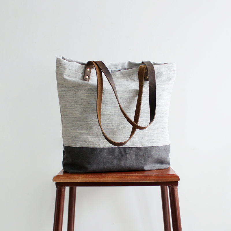 Black Tote Bag, Designer Leather Bag, Women Work Bag AK7157
